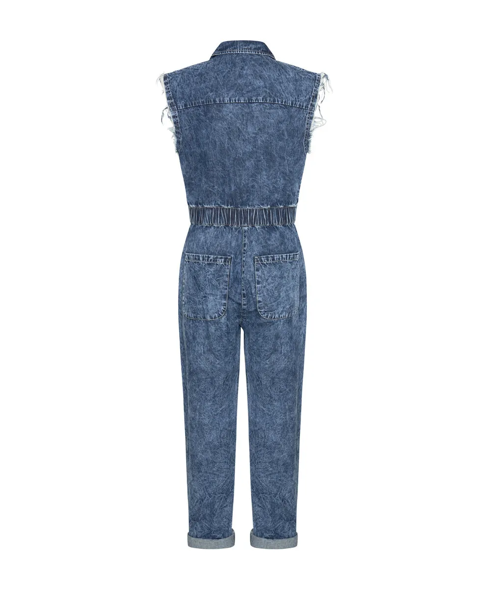OLIVIA SLEEVELESS OVERALL