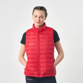 Omnitau Women's Team Sports Recycled Padded Gilet - Red