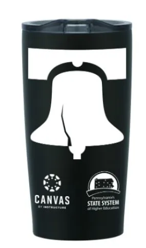PASSHE BLACK TUMBLER 18 0z.