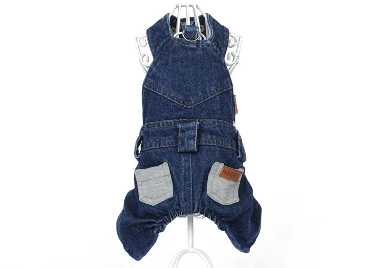 Pet / Dog / Cat Denim Overall Jumper