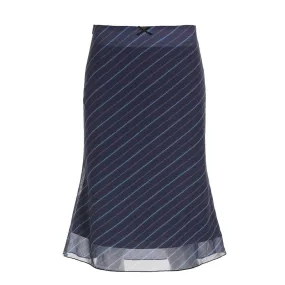 Pia Plaid Midi Skirt