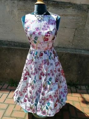 Pink and Purple Floral Dress