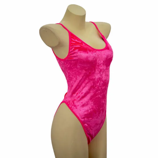 Pink Velvet Bodysuit