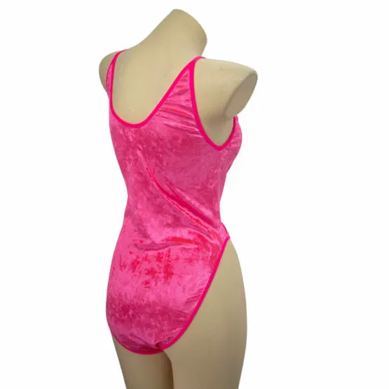 Pink Velvet Bodysuit