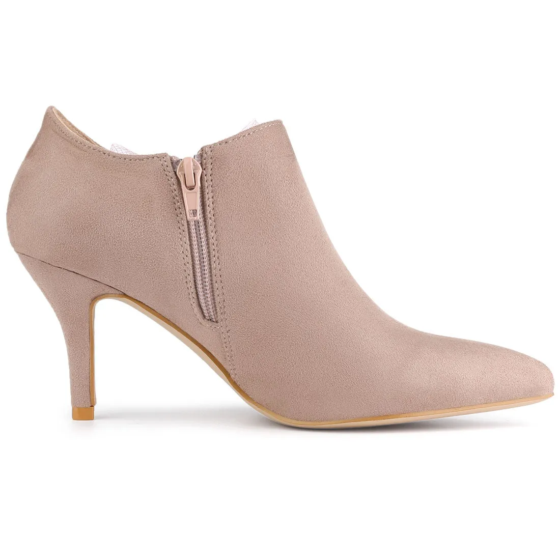 Pointed Toe Bow Decor Stiletto Heel Ankle Boots