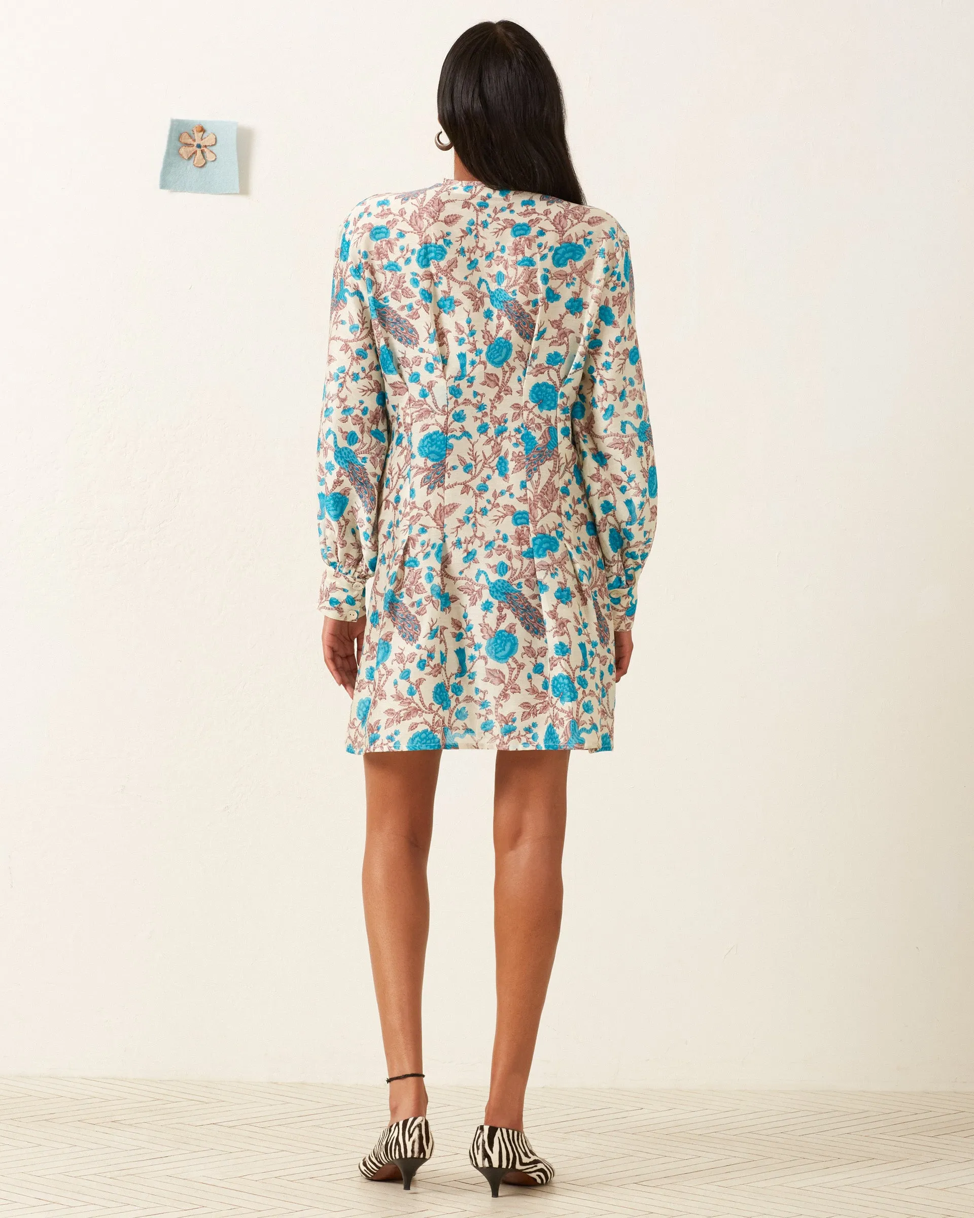 Quincy Peacock Plume Dress