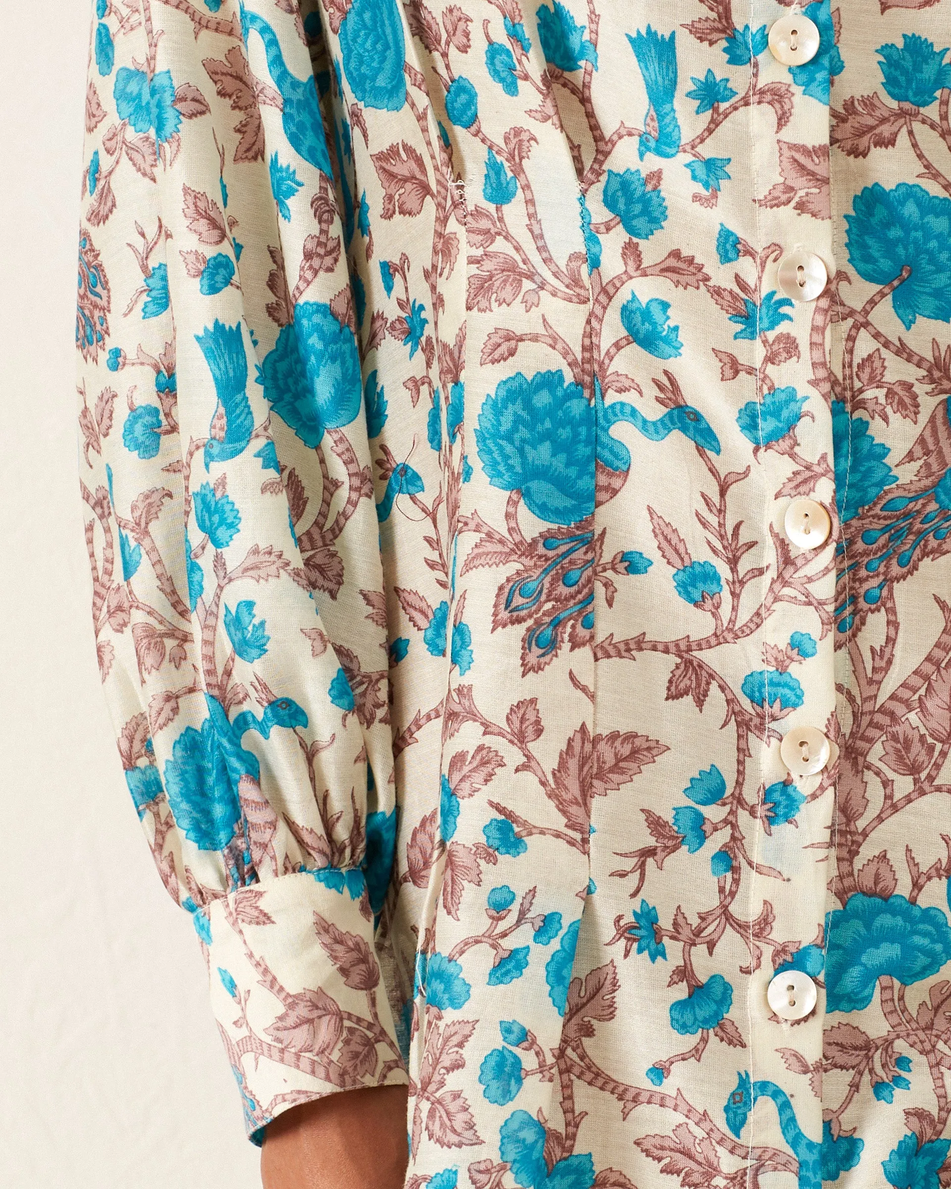 Quincy Peacock Plume Dress