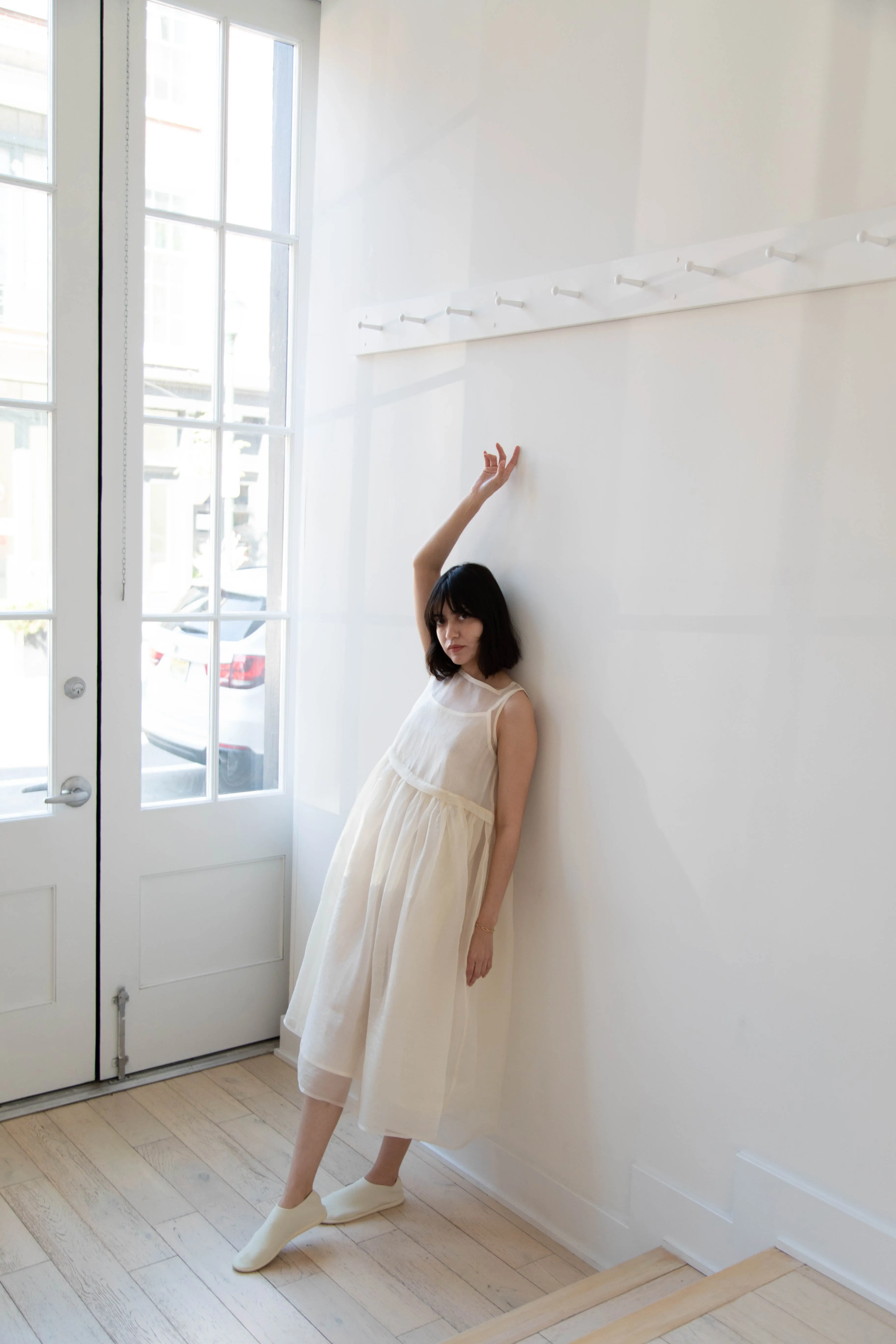 RB by Runaway Bicycle | Silk Organza Anna Dress in Cream