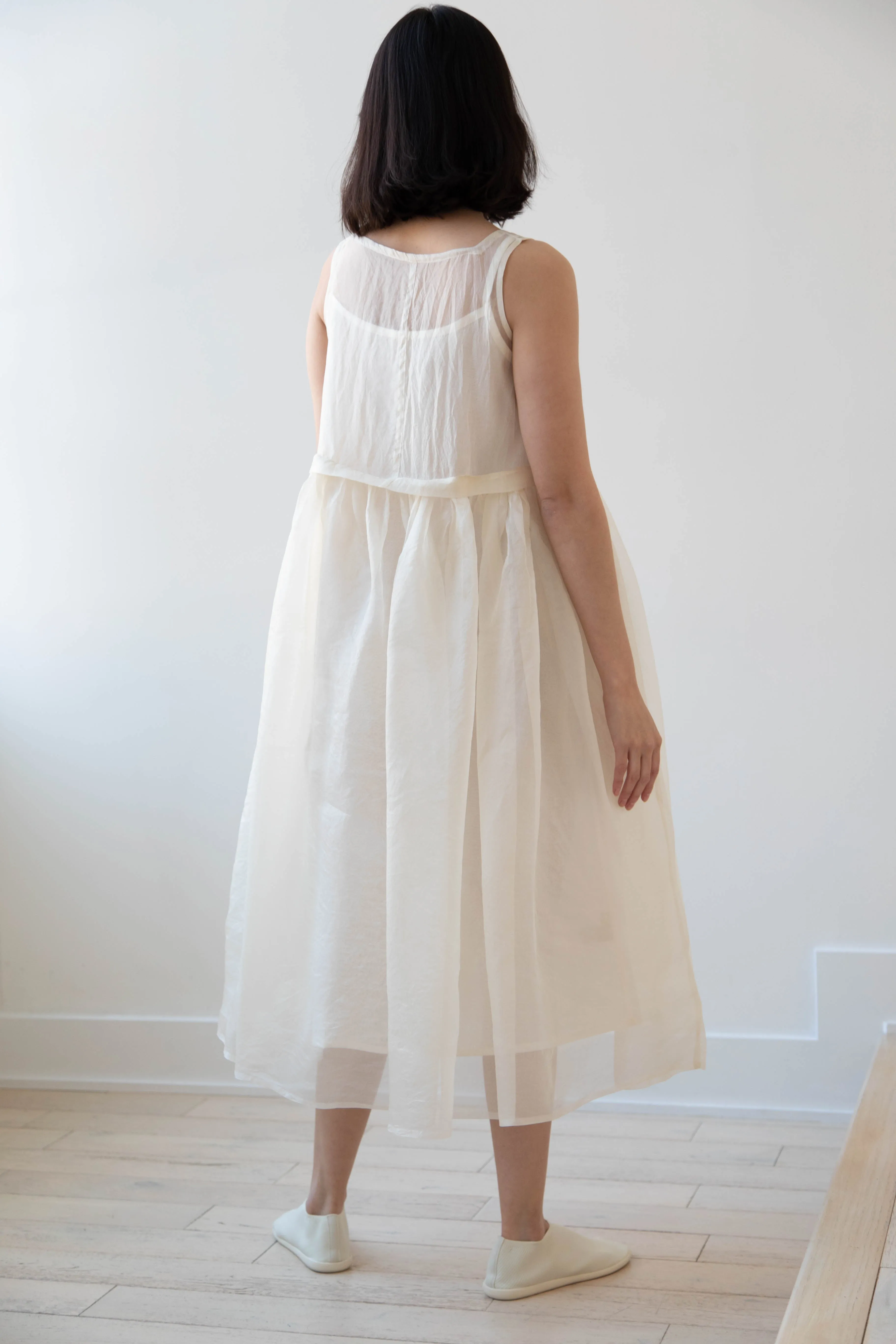 RB by Runaway Bicycle | Silk Organza Anna Dress in Cream