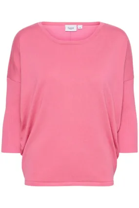 Saint Tropez Relaxed Lightweight Jumper Rose Pink