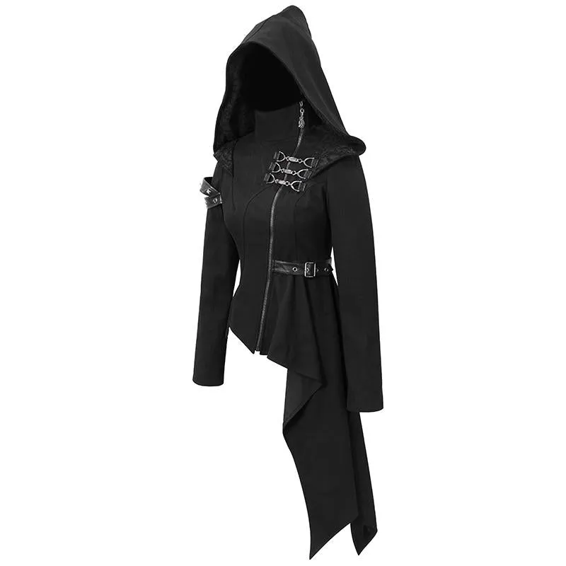 'Sangoma' Punk Zip-Up Hooded Jacket