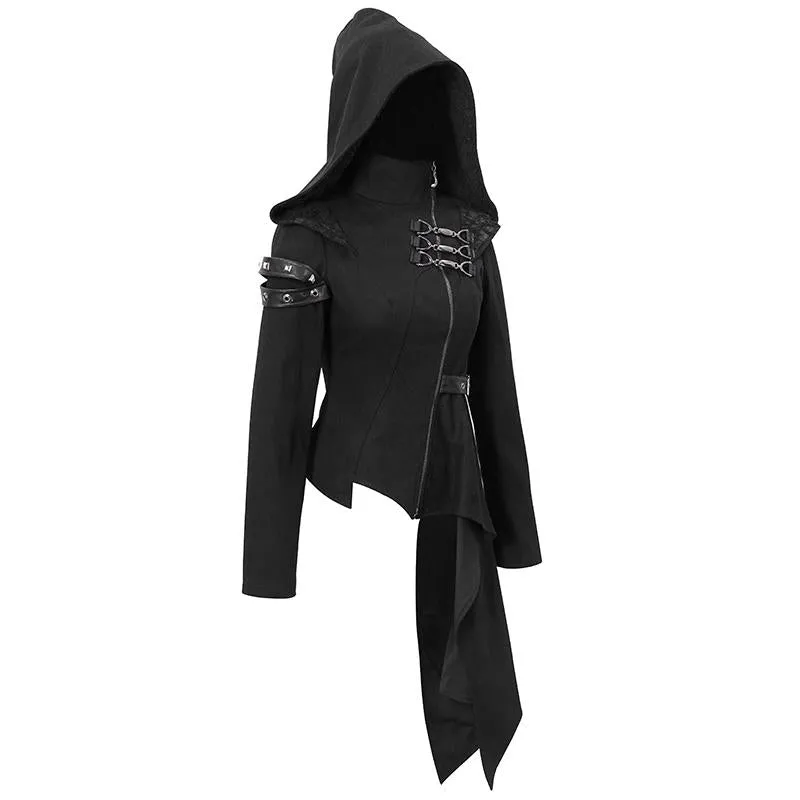 'Sangoma' Punk Zip-Up Hooded Jacket