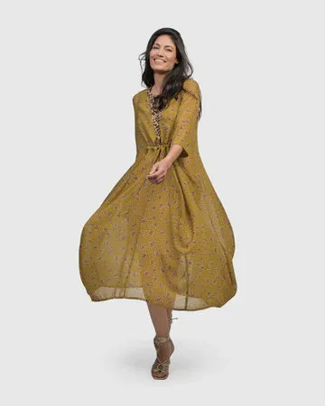 SD500M V Neck Caftan Meadow Dress