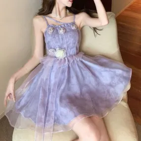 Serena the Blossom       Dress Kawaii Academia Y2K Cottagecore Coquette Fairycore Dollette Princesscore