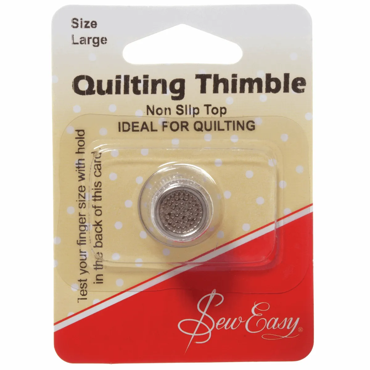 Sew Easy Large Non-Slip Quilters Thimble