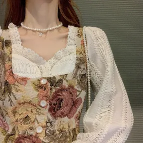 Sharice's Flora Study in the Hidden Museum        Dress Kawaii Academia Y2K Cottagecore Coquette Fairycore Dollette Princesscore