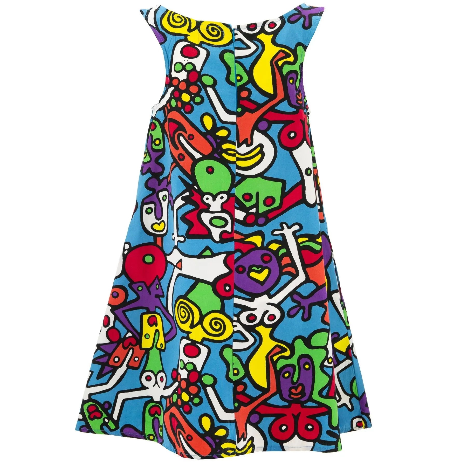Shift Shaper Dress - Blue Cotton Tiffy