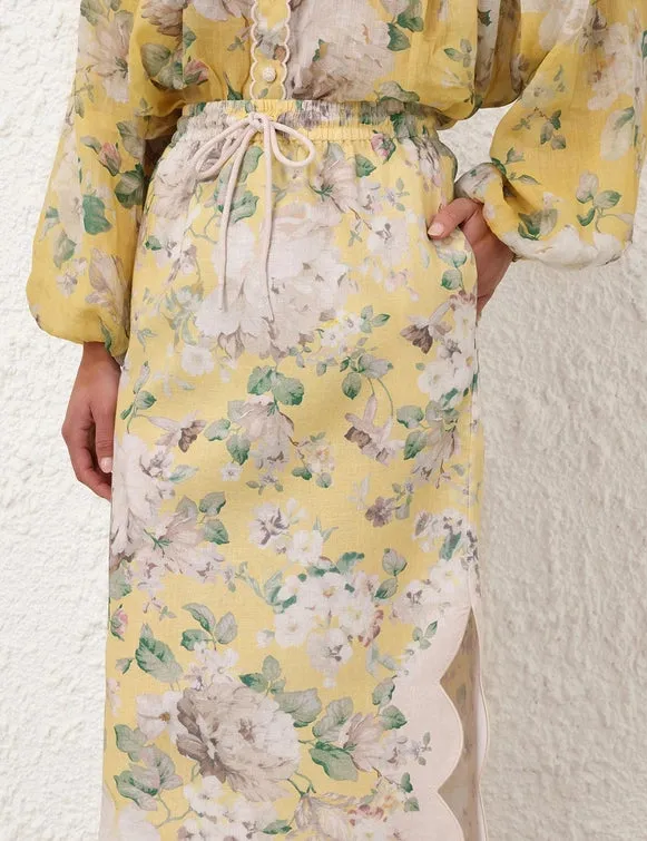 SPECIAL ORDER Acacia Scallop Midi Skirt