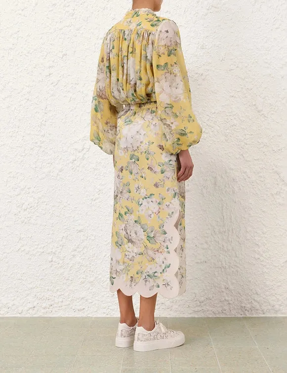 SPECIAL ORDER Acacia Scallop Midi Skirt