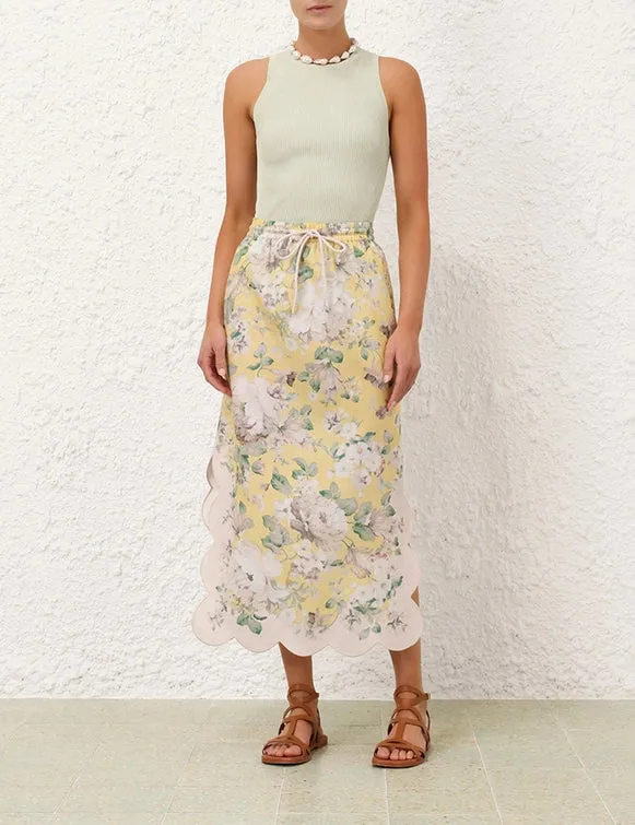 SPECIAL ORDER Acacia Scallop Midi Skirt