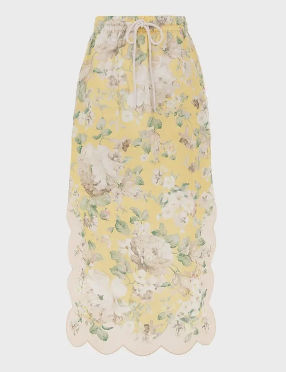 SPECIAL ORDER Acacia Scallop Midi Skirt