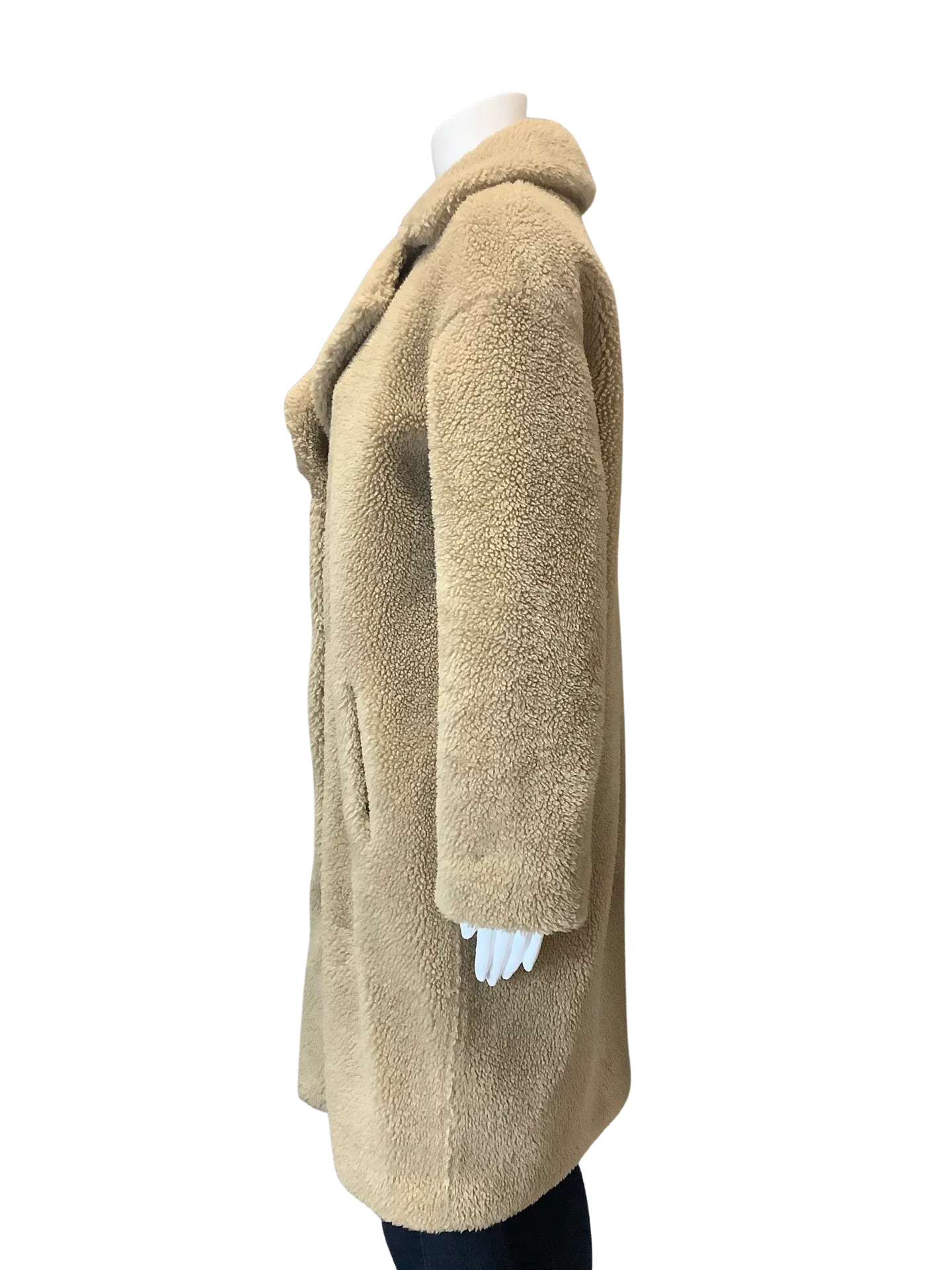 Stand Studio Teddy Bear Midi Length Coat Size: (See Measurements)