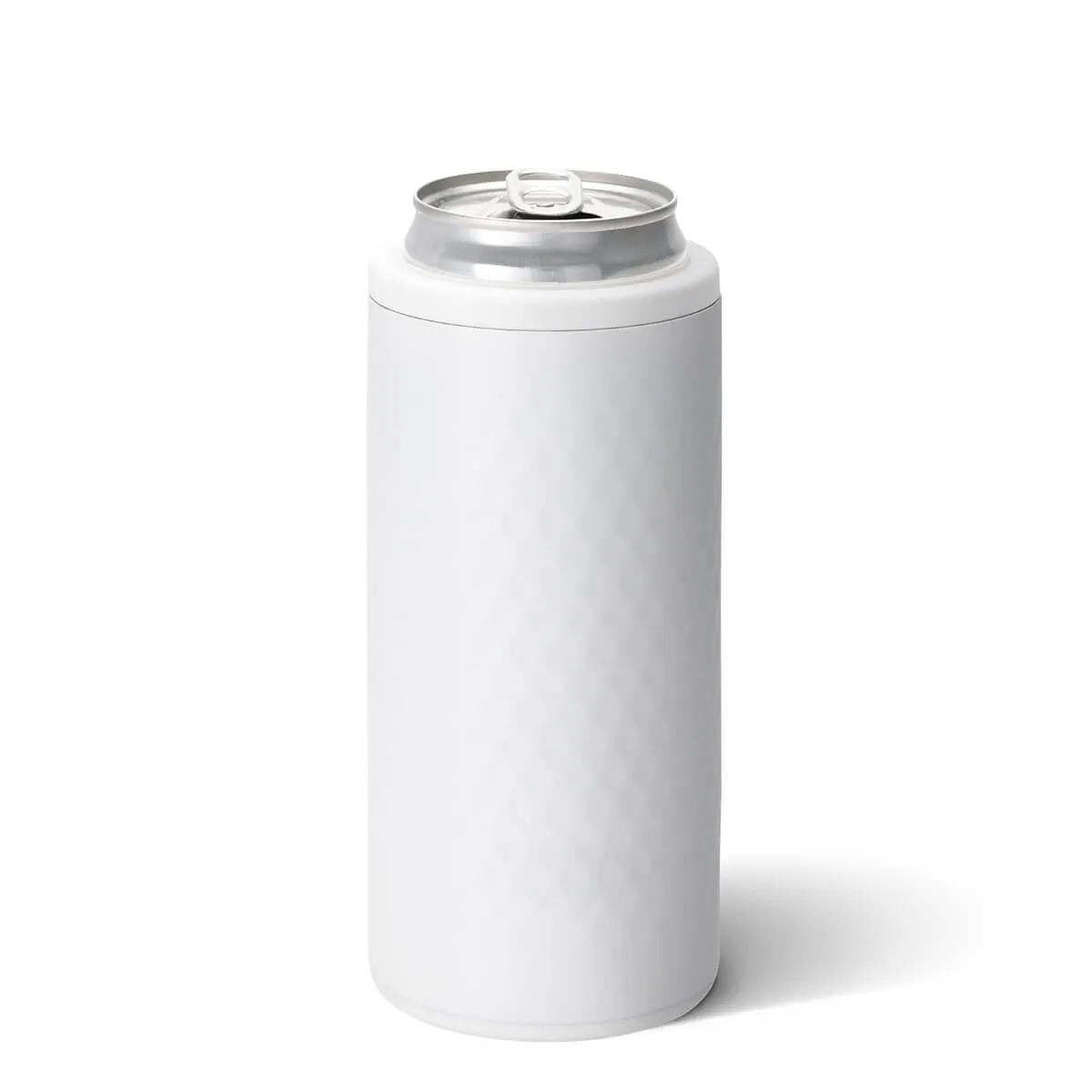 Swig 12 Oz Custom Skinny Can Coolers-Golf Partee, White