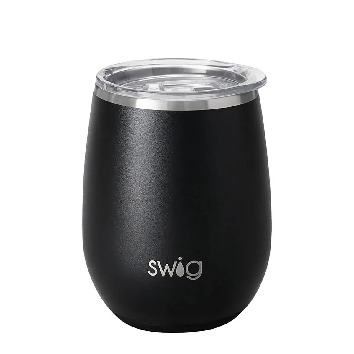 Swig 14 Oz Stemless Custom Wine Cups, Black