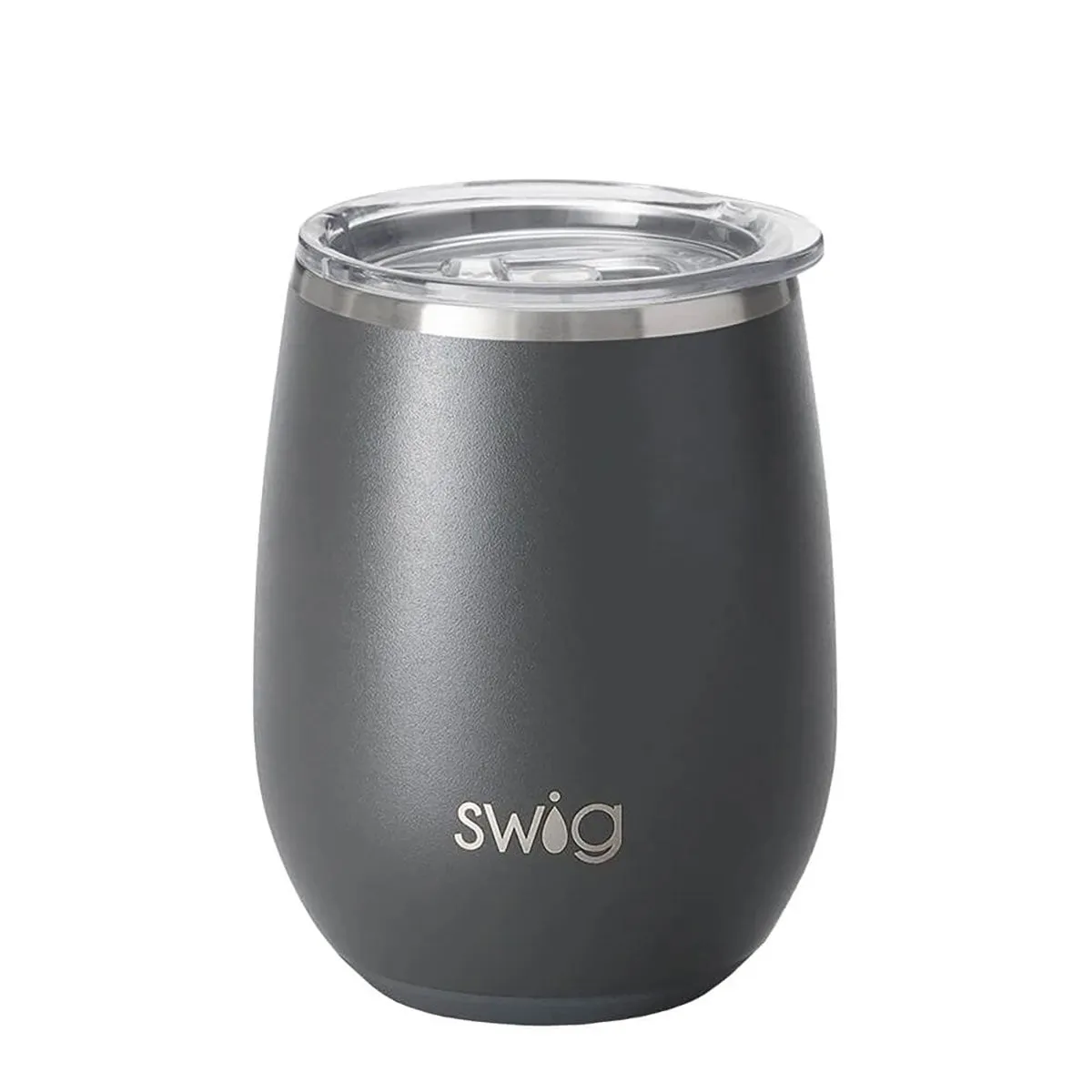 Swig 14 Oz Stemless Custom Wine Cups, Grey