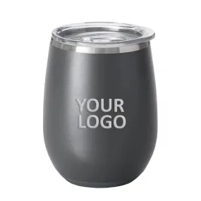 Swig 14 Oz Stemless Custom Wine Cups, Grey