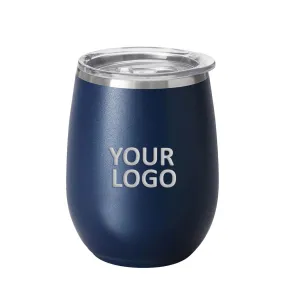 Swig 14 Oz Stemless Custom Wine Cups, Navy