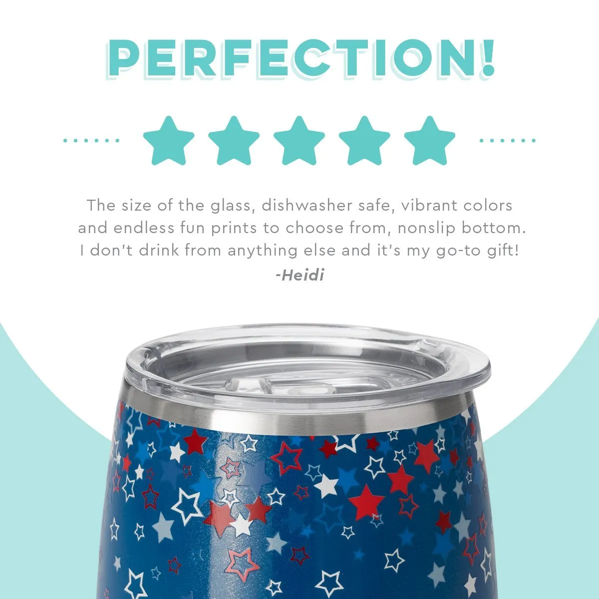 Swig Life - Star Burst Stemless Wine Cup (14oz)