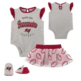 Tampa Bay Buccaneers Infant All Dolled Up Creeper, Tutu & Bootie Set