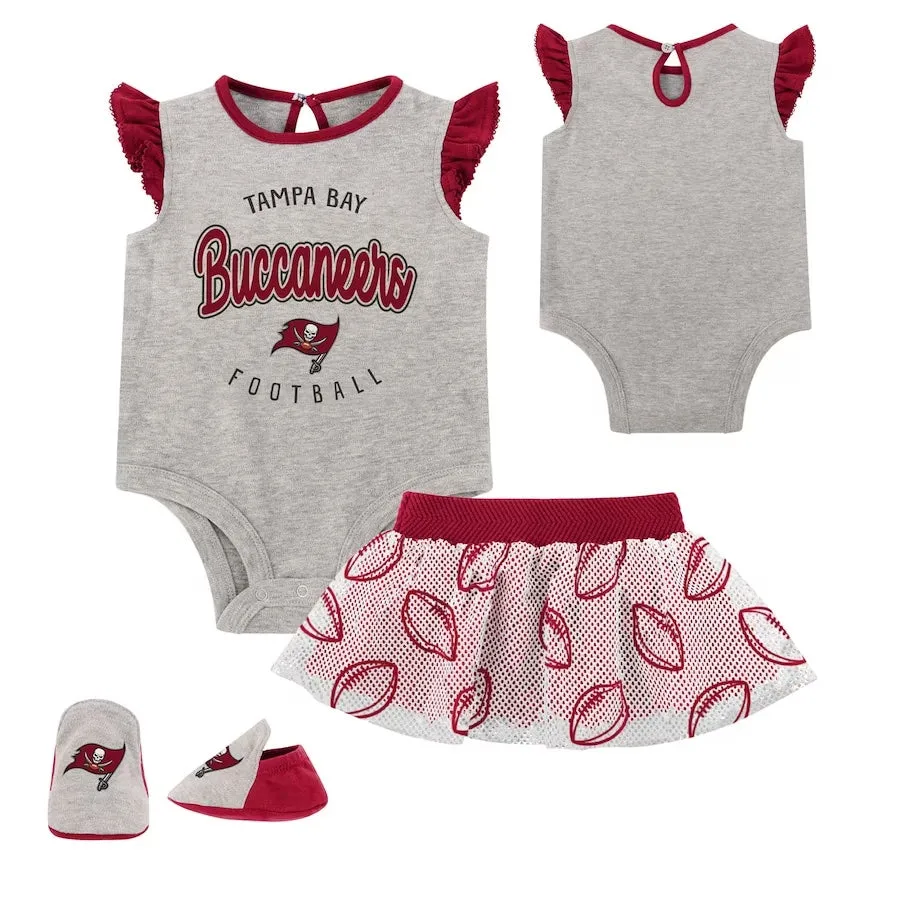 Tampa Bay Buccaneers Infant All Dolled Up Creeper, Tutu & Bootie Set