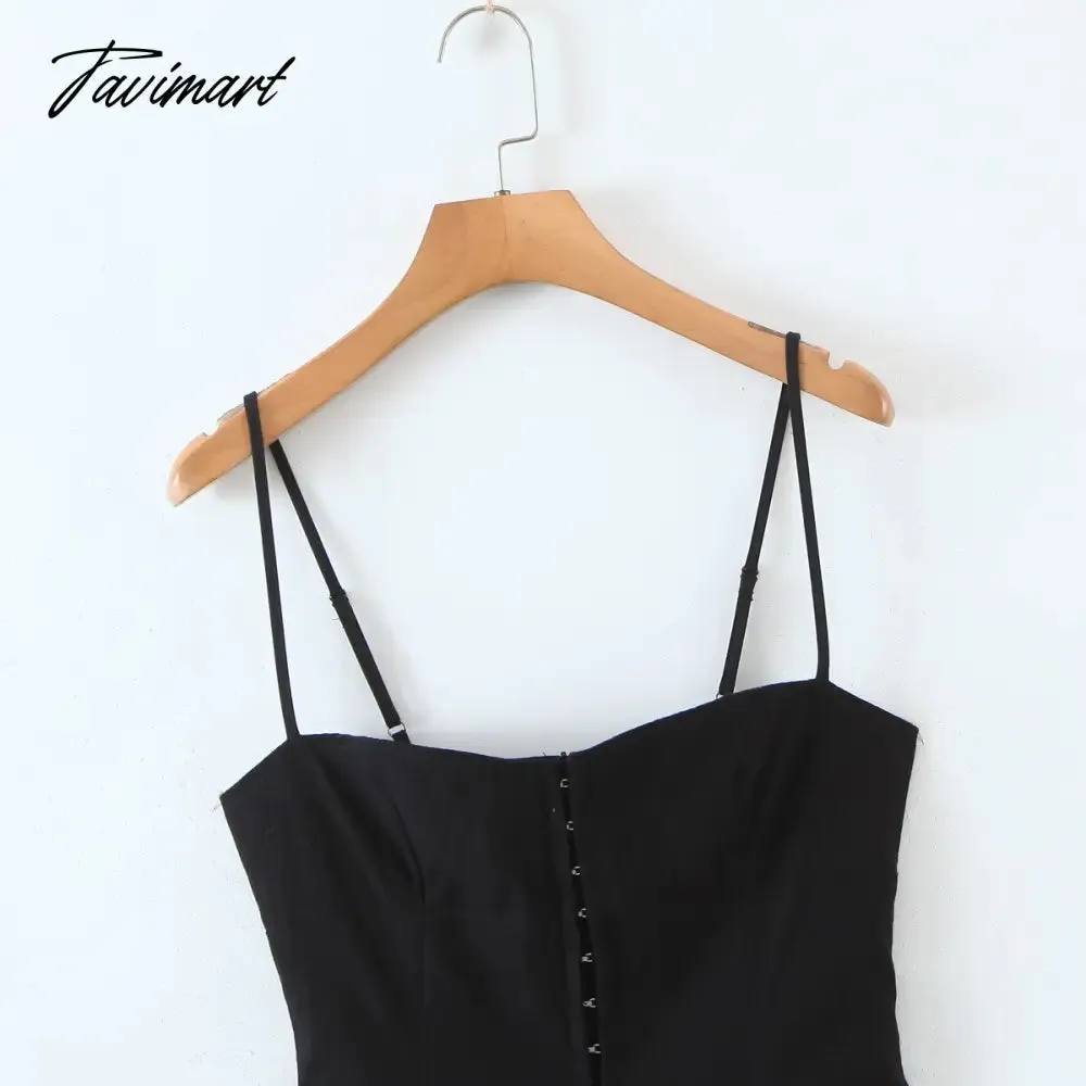 Tavimart E-girl Aesthetics Cute Irregular Hem Backless Mini Dress Grunge  Y2K Fairy Grunge Front Hook Closures White Cami Dress