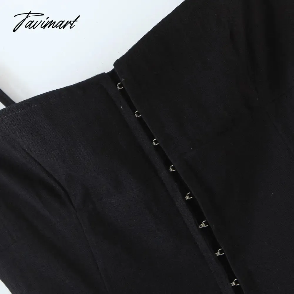 Tavimart E-girl Aesthetics Cute Irregular Hem Backless Mini Dress Grunge  Y2K Fairy Grunge Front Hook Closures White Cami Dress