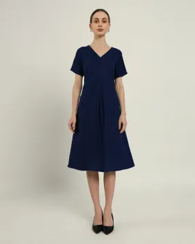 The Memphis Daisy Midnight Blue Linen Dress