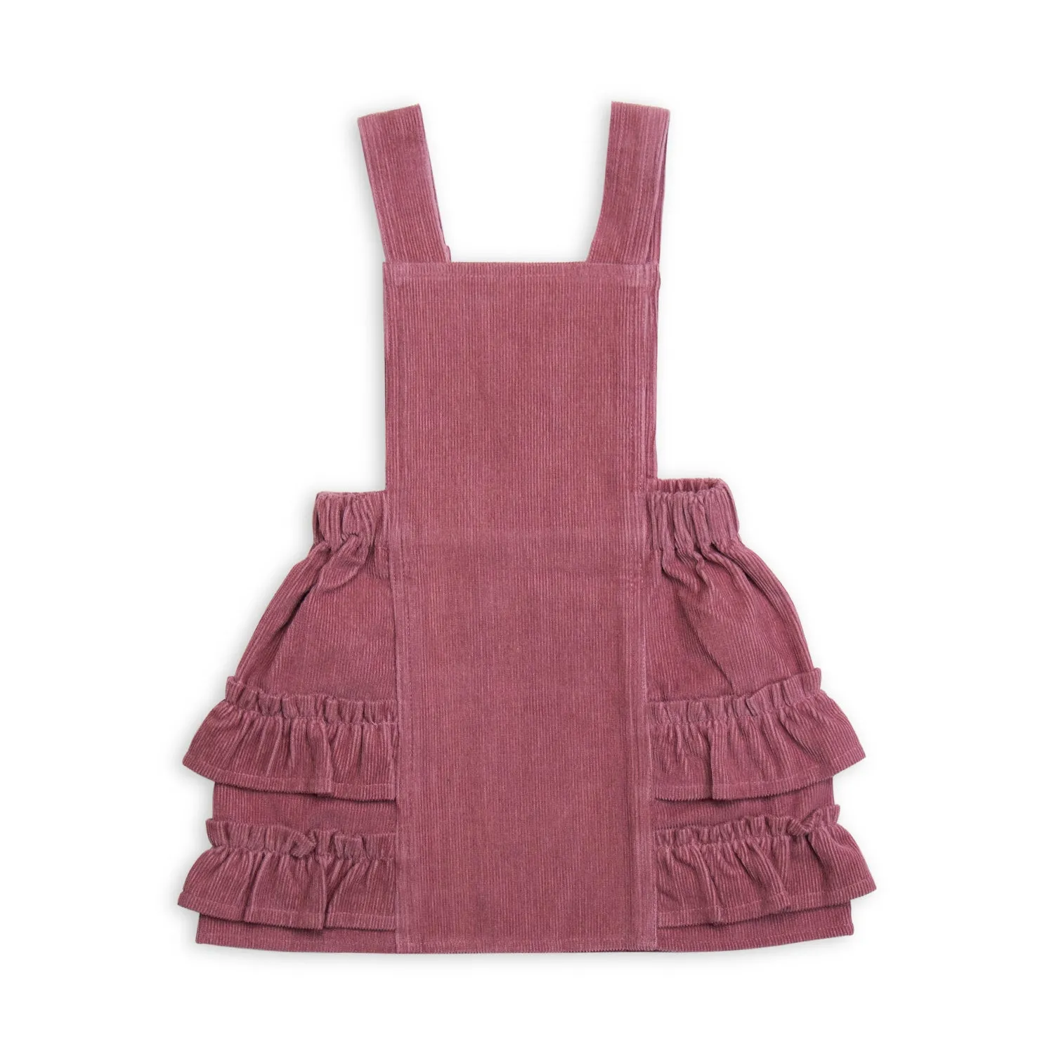 Tiny Twig Pinafore Corduroy Dress Rose