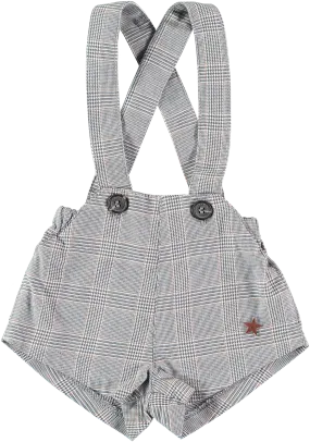 Tocoto Vintage Grey Plaid Overall