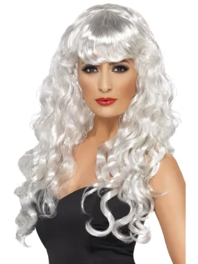 White Long Siren Wig