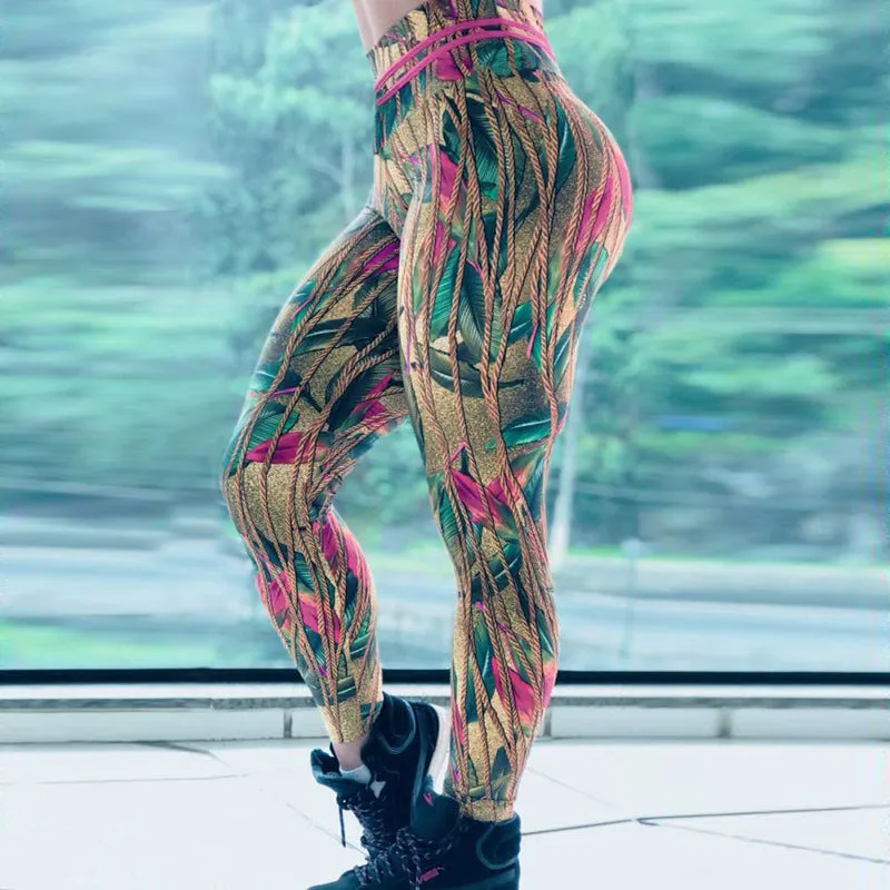 Women's Polyester Fitness Leggings