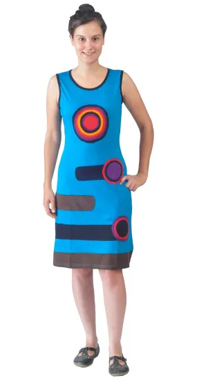 womens-sleeveless-summer-sun-dress-s-with-multicolored-patch-design