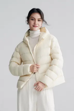 Women's Ultra Lightweight Hooded Packable Down Puffer Jacket