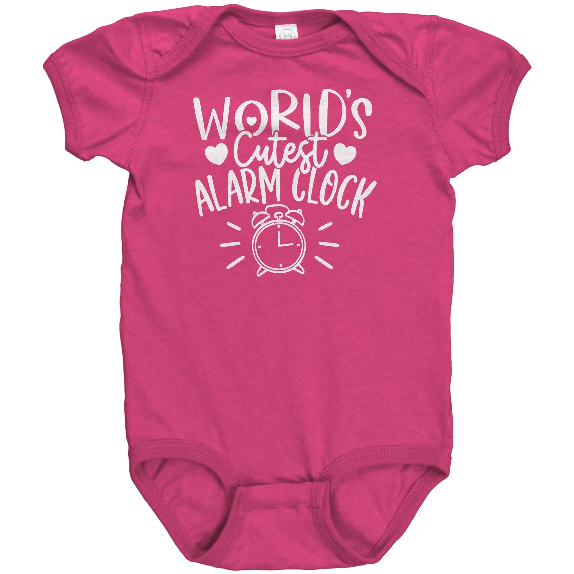 World's Cutest Alarm Clock Baby One Piece Snap Bodysuit