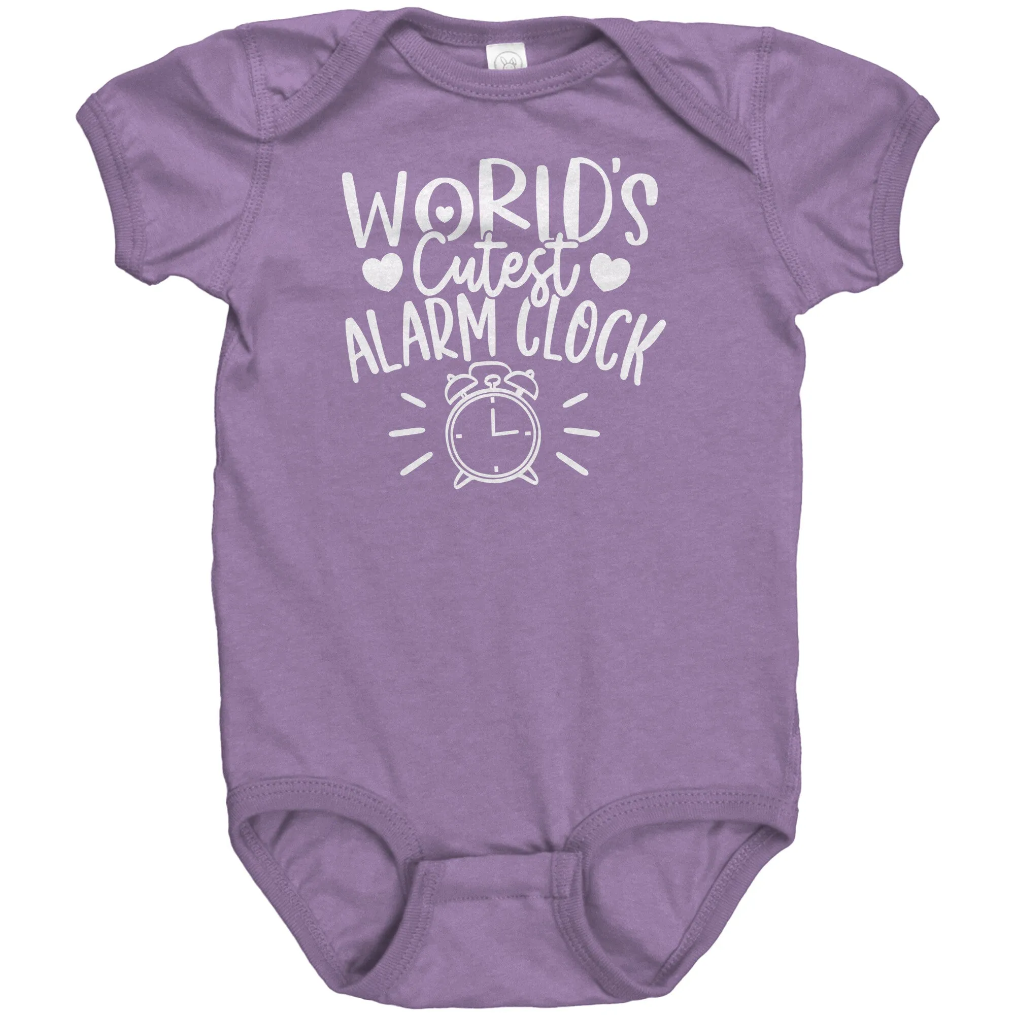 World's Cutest Alarm Clock Baby One Piece Snap Bodysuit