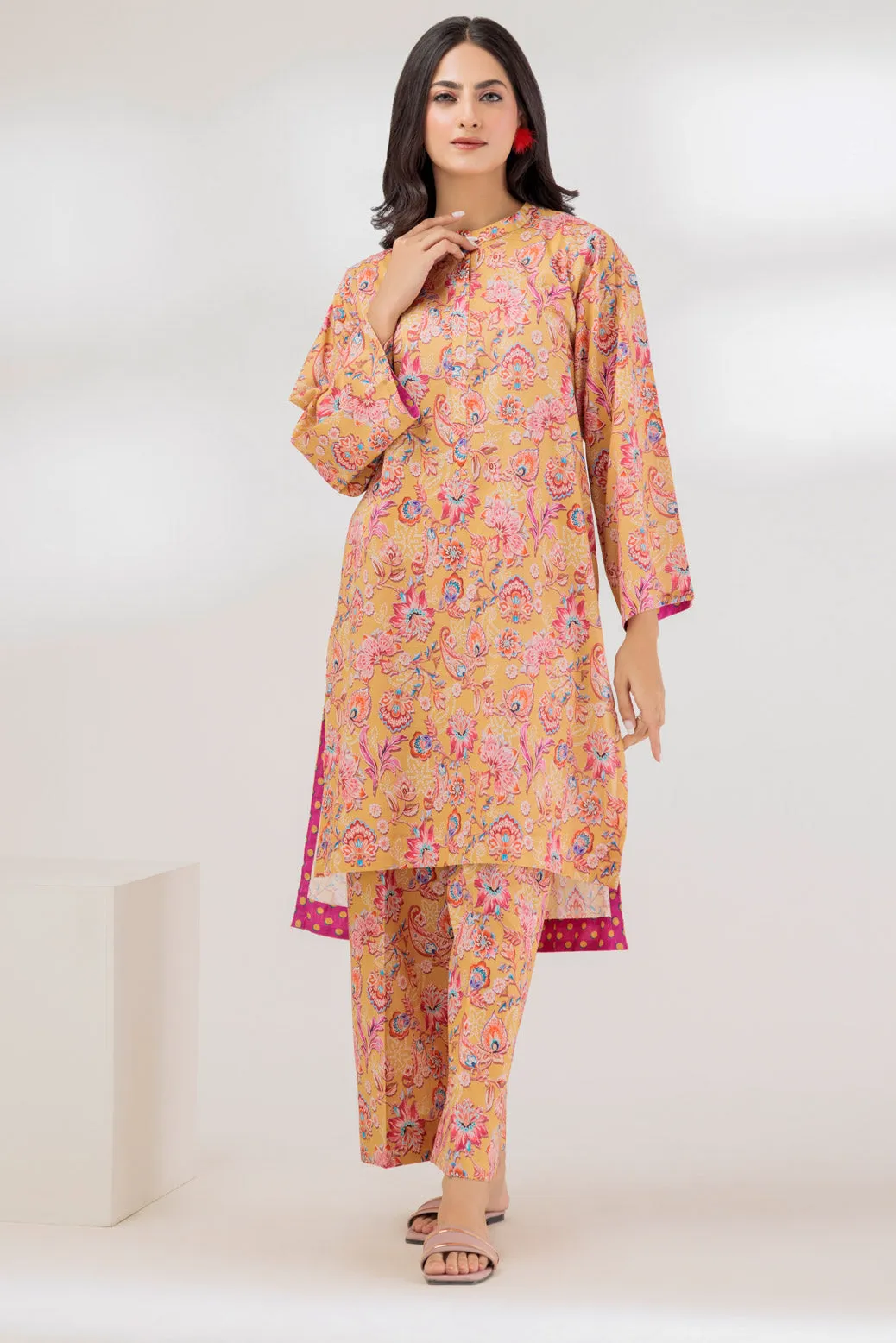 YELLOW-CAMBRIC-2 PIECE (BSAS232P40)