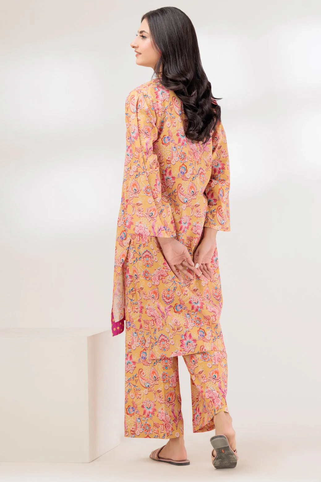 YELLOW-CAMBRIC-2 PIECE (BSAS232P40)