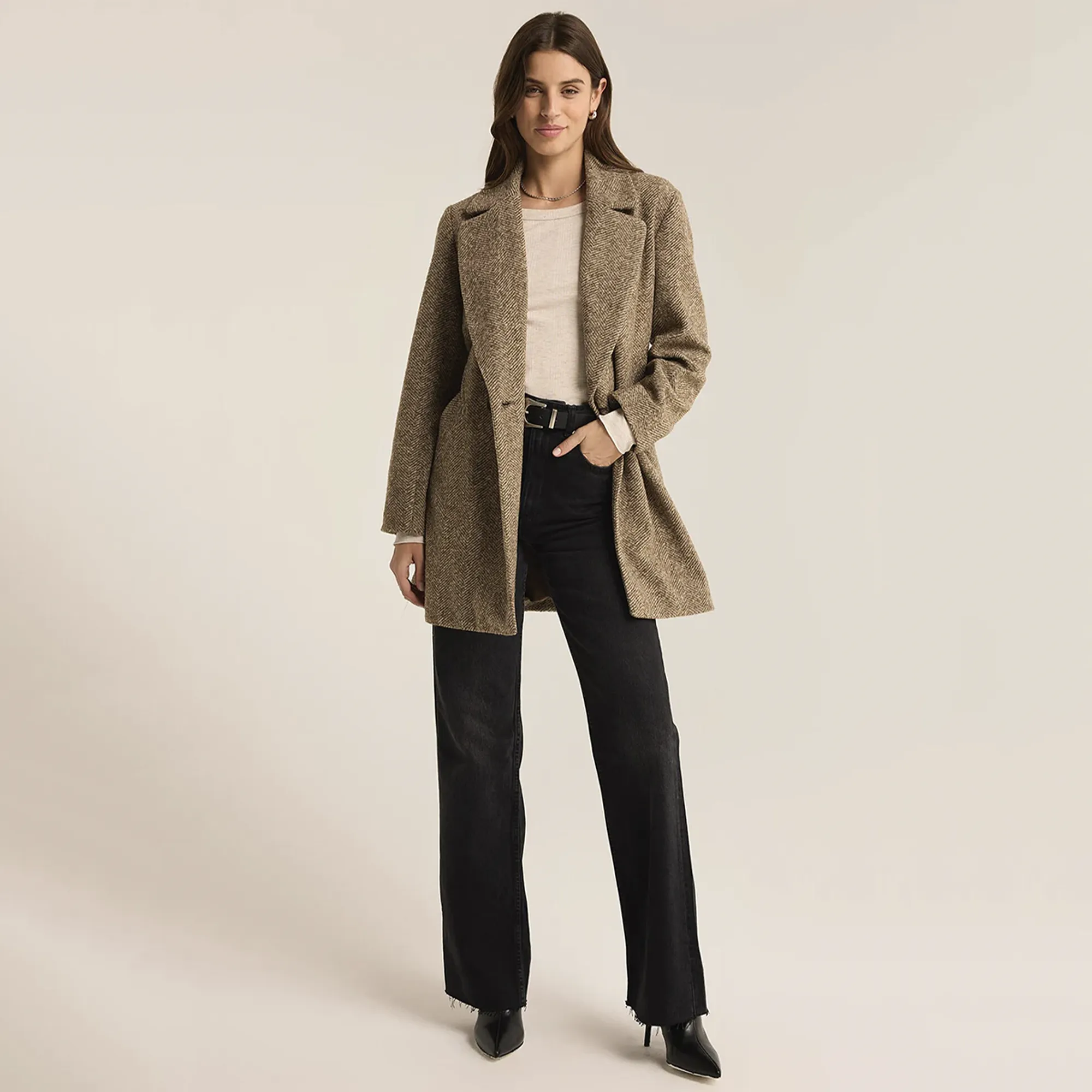 Z Supply Hawthorne Herringbone Coat