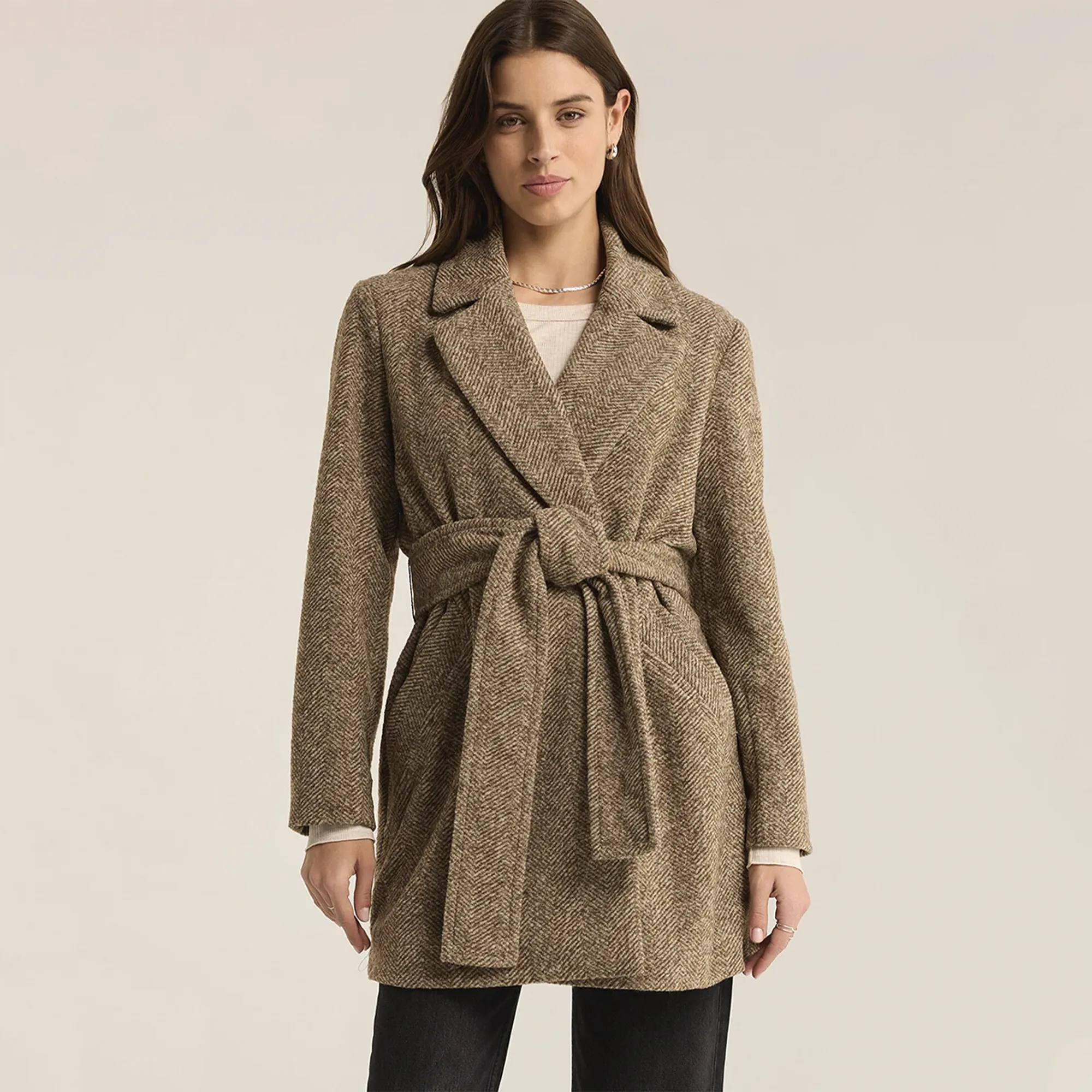 Z Supply Hawthorne Herringbone Coat
